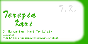 terezia kari business card